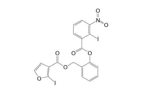 [2-(2-iodanyl-3-nitro-phenyl)carbonyloxyphenyl]methyl 2-iodanylfuran-3-carboxylate