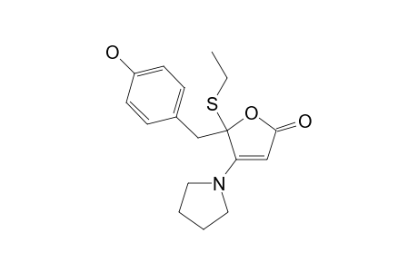 5-Hydroxybenzyl-5-ethylthio-4-(pyrrolidin-1-yl)furan-2(5H)-one isomer