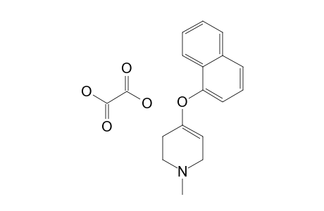 1-Methyl-4-(.alpha.-naphthoxy)-1,2,3,6-tetrahydropyridine oxolate