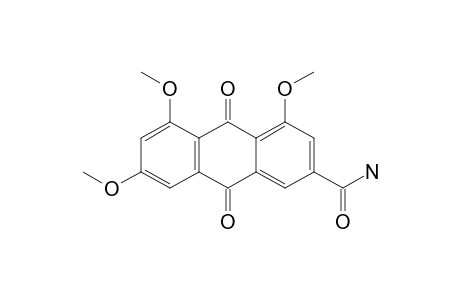 1,3,8-TRIMETHOXY-6-CARBAMOYL-9,10-ANTHRAQUINONE