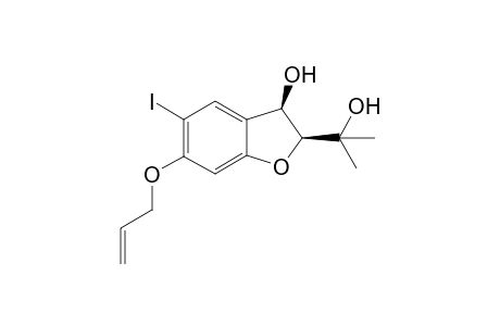 (2S,3R)-6-(Allyloxy)-2-(2-hydroxypropan-2-yl)-5-iodo-2,3-dihydrobenzofuran-3-ol