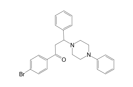 1-(4-Bromophenyl)-3-phenyl-3-(4-phenyl-1-piperazinyl)-1-propanone