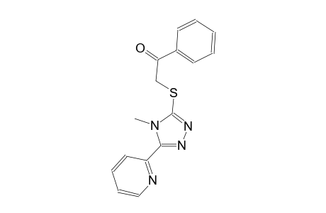 2-{[4-methyl-5-(2-pyridinyl)-4H-1,2,4-triazol-3-yl]sulfanyl}-1-phenylethanone