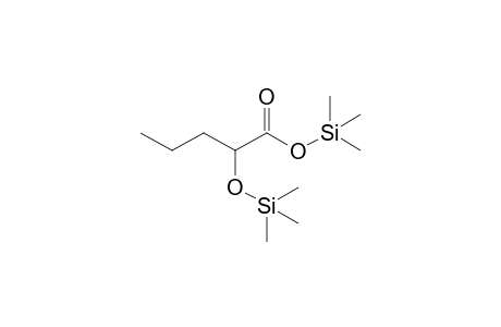 2-Hydroxyvaleric acid, 2TMS