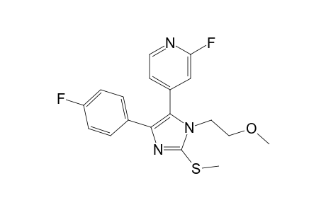 2-Fluoro-4-[4-(4-Fluorophenyl)-1-(2-methoxyethyl)-2-(methylsulfanyl)-1H-imidazol-5-yl]pyridine