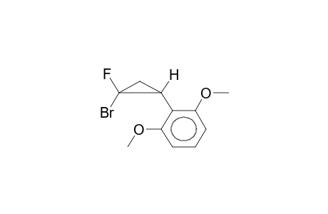 ANTI-1-FLUORO-1-BROMO-2-(2',6'-DIMETHOXYPHENYL)CYCLOPROPANE