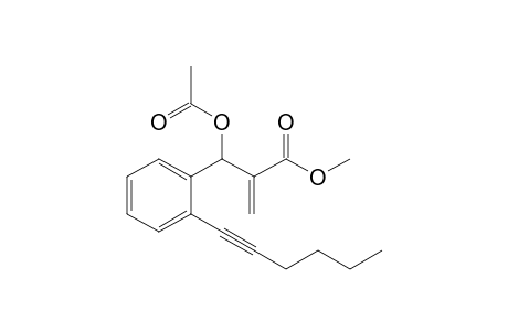 2-[acetoxy-(2-hex-1-ynylphenyl)methyl]acrylic acid methyl ester