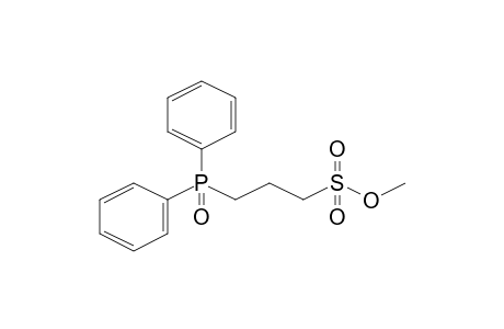 Propanesulfonic acid, 3-(diphenylphosphinyl)-, methyl ester