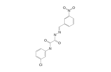 5-(m-chlorophenyl)-1-(m-nitrobenzylidene)semioxamazide