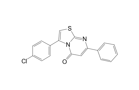 3-(p-CHLOROPHENYL)-7-PHENYL-5H-THIAZOLO[3,2-a]PYRIMIDIN-5-ONE