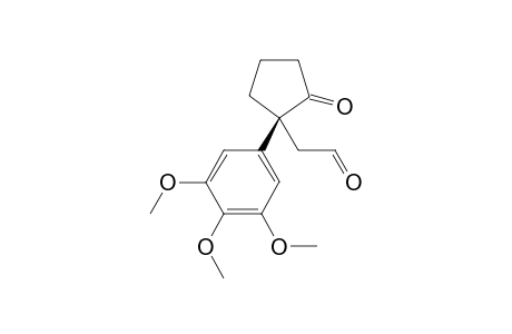 2-[(1S)-2-oxo-1-(3,4,5-trimethoxyphenyl)cyclopentyl]acetaldehyde