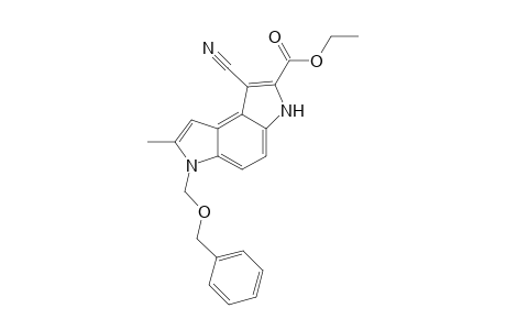 6-Benzyloxymethyl-1-cyano-7-methyl-3,6-dihydropyrrolo[3,2-e]indole-2-carboxylic acid ethyl ester