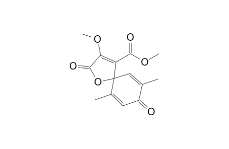 3-Methoxy-6,9-dimethyl-2,8-dioxo-1-oxaspiro[4.5]deca-3,6,9-triene-4-carboxylic acid methyl ester