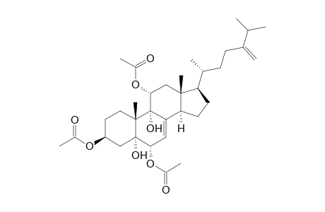 3.beta.,6.alpha.,11.alpha.-Triacetoxy-24-methylene-5.alpha.-cholest-7-ene-5,9.alpha.-diol