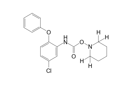 5-chloro-2-phenoxycarbanilic acid, O-piperidino derivative