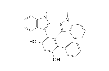 4-Phenyl-5,6-bis(1-methyl-1H-indol-3-yl)-1,3-benzenediol