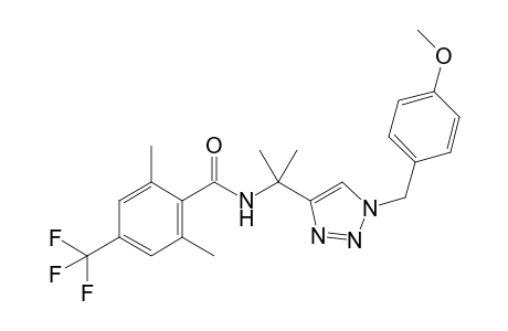 N-{2-[1-(4-methoxybenzyl)-1H-1,2,3-triazol-4-yl]propan-2-yl}-2,6-dimethyl-4-(trifluoromethyl)benzamide