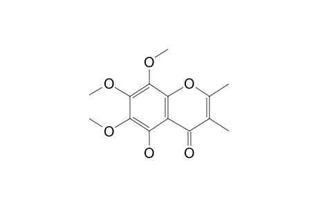 Chromone, 5-hydroxy-6,7,8-trimethoxy-2,3-dimethyl-