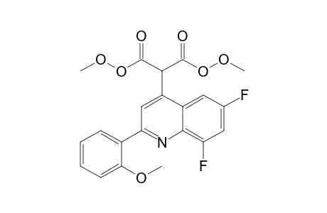 2-(2'-Methoxyphenyl)-4-[bis(methoxyoxycarbonyl)-methyl]-6,8-difluoroquinoline