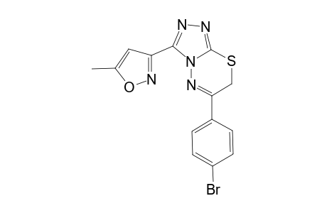 3-[6-(4-bromophenyl)-7H-[1,2,4]triazolo[3,4-b][1,3,4]thiadiazin-3-yl]-5-methyl-1,2-oxazole