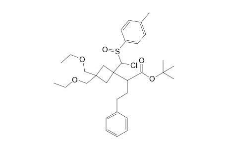 tert-Butyl 2-{1-[chloro(p-tolylsulfinyl)methyl]-3,3-bis(ethoxymethyl)cyclobutyl}-4-phenylbutyrate