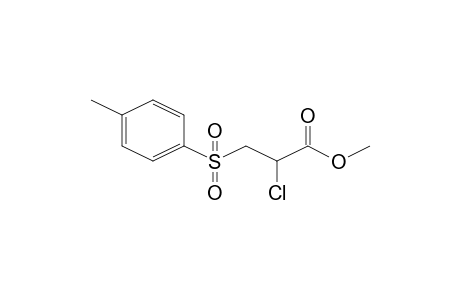 Methyl 2-chloro-3-[(4-methylphenyl)sulfonyl]propanoate