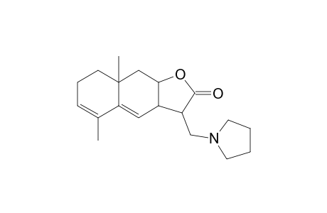 3H-Naphtho[2,3-b]furan-2-one, 5,8a-dimethyl-3-[(pyrrolidin-1-yl)methyl]-3a,7,8,8a,9,9a-hexahydro-