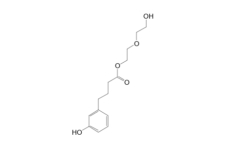 4-(3-Hydroxyphenyl)butanoic acid, 2-(2-hydroxyethoxy)ethyl ester