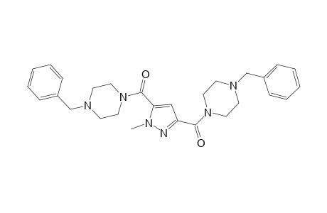 piperazine, 1-[[1-methyl-3-[[4-(phenylmethyl)-1-piperazinyl]carbonyl]-1H-pyrazol-5-yl]carbonyl]-4-(phenylmethyl)-