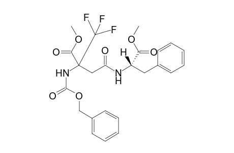 Methyl N-benzyloxycarbonyl-2-trifluoromethyl-.beta.-aspartyl-(.alpha.methylester)-S-phenylalaninate isomer