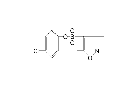 3,5-dimethyl-4-isoxazolesulfonic acid, p-chlorophenyl ester