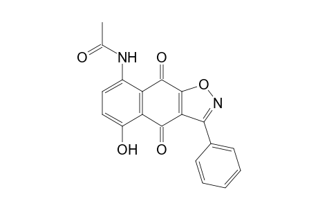 8-Acetylamino-5-hydroxy-3-phenylnaphtho[2,3-d]isoxazole-4,9-dione