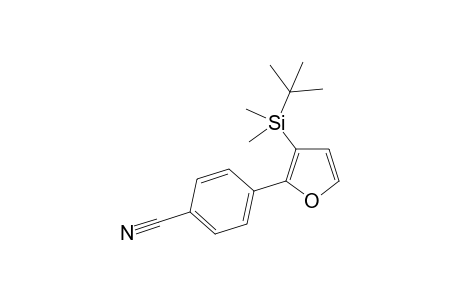 4-(3-(tert-Butyldimethylsilyl)furan-2-yl)benzonitrile