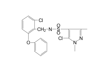 5-chloro-N-(2-chloro-6-phenoxybenzyl)-1,3-dimethylpyrazole-4-sulfonamide