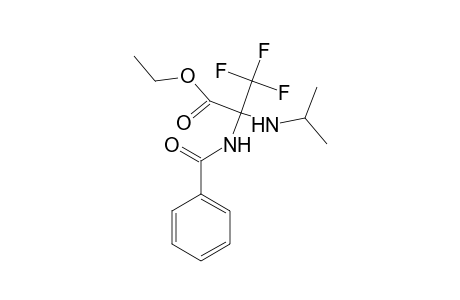 Ethyl 2-(benzoylamino)-3,3,3-trifluoro-2-(isopropylamino)propanoate