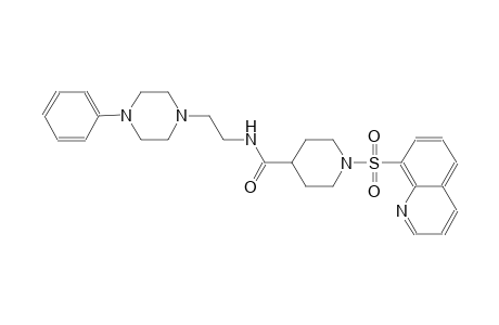 4-piperidinecarboxamide, N-[2-(4-phenyl-1-piperazinyl)ethyl]-1-(8-quinolinylsulfonyl)-