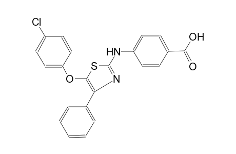 4-{[5-(4-chlorophenoxy)-4-phenyl-1,3-thiazol-2-yl]amino}benzoic acid