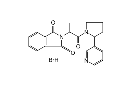 1'-DEMETHYL-1'-(2-PHTHALIMIDOPROPIONYL)NICOTINE, MONOHYDROBROMIDE