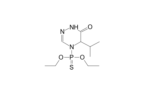 4-DIETHOXYTHIOPHOSPHORYL-5-ISOPROPYL-4,5-DIHYDRO-1,2,4-TRIAZIN-6-ONE