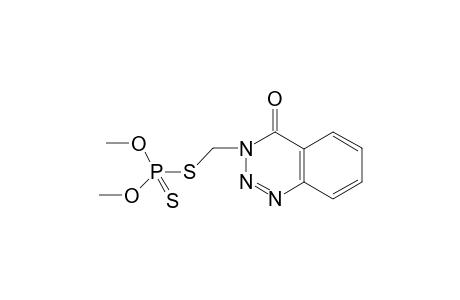 phosphorodithioic acid, O,O-dimethyl ester, S-ester with S-(mercaptomethyl)-1,2,3-benzotriazin-4(3H)-one