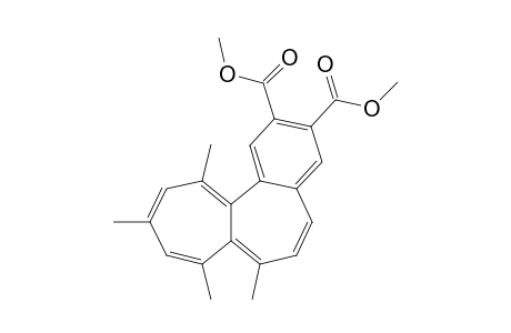 Dimethyl 7,8,10,12-tetramethylbenzo[a]heptalene-2,3-dicarboxylate