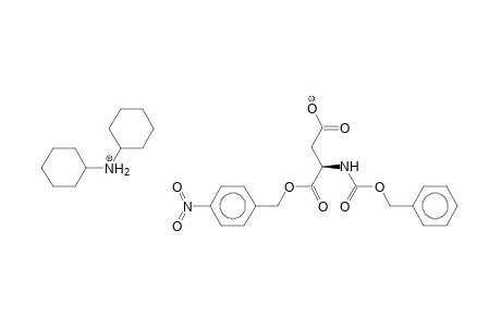 N-Benzoyloxycarbonyl-l-aspartic acid-a-(4-nitrobenzyl) ester; dicyclohexyl-ammonium salt