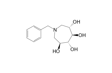 (3S,4R,5R,6S)-1-(phenylmethyl)azepane-3,4,5,6-tetrol