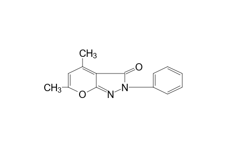 4,6-dimethyl-2-phenylpyrano[2,3-c]pyrazol-3(2H)-one