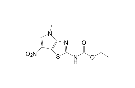 4-methyl-6-nitro-4H-pyrrolo[2,3-d]thiazole-2-carbamic acid, ethyl ester