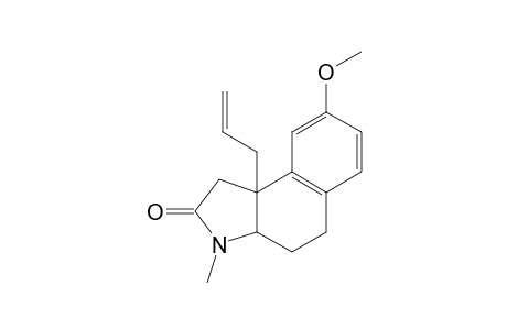 9b-ALLYL-8-METHOXY-3-METHYL-3a,4,5,9b-TETRAHYDROBENZ[e]INDOLIN-2-ONE