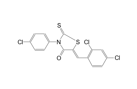 (5Z)-3-(4-chlorophenyl)-5-(2,4-dichlorobenzylidene)-2-thioxo-1,3-thiazolidin-4-one