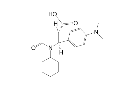 Trans-1-cyclohexyl-2-[p-(dimethylamino)phenyl]-5-oxo-3-pyrrolidinecarboxylic acid