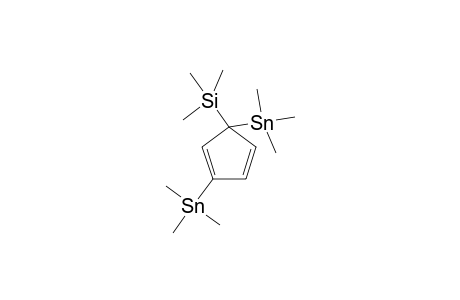 1,4-Cyclopentadiene, 3-(trimethylsilyl)-1,3-bis(trimethylstannyl)-