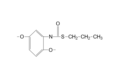 2,5-Dimethoxythiocarbanilic acid, S-propyl ester